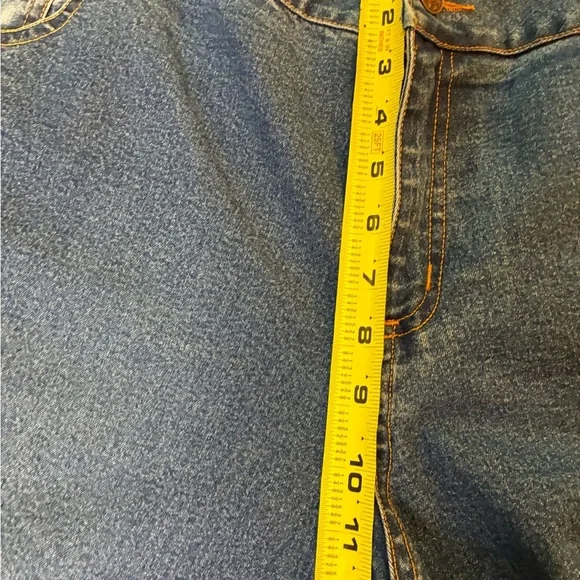 Vintage Style Midnight Velvet Floral Sequins Jeans Size 22W - Picture 7 of 14